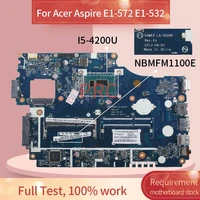 for acer aspire e1 572 e1 532 i5 4200u laptop motherboard la 9532p sr170 ddr3 mainboard