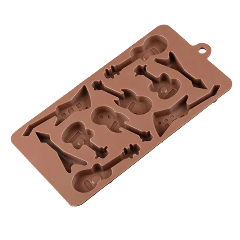 1 шт. силиконовых кейсов для бас гитары Форма пресс форм подноса кубика льда желе