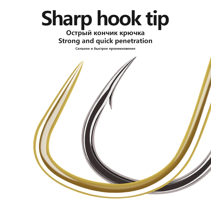 10 шт./лот рыболовные крючки для пресной воды с зазубринами озерной и речной