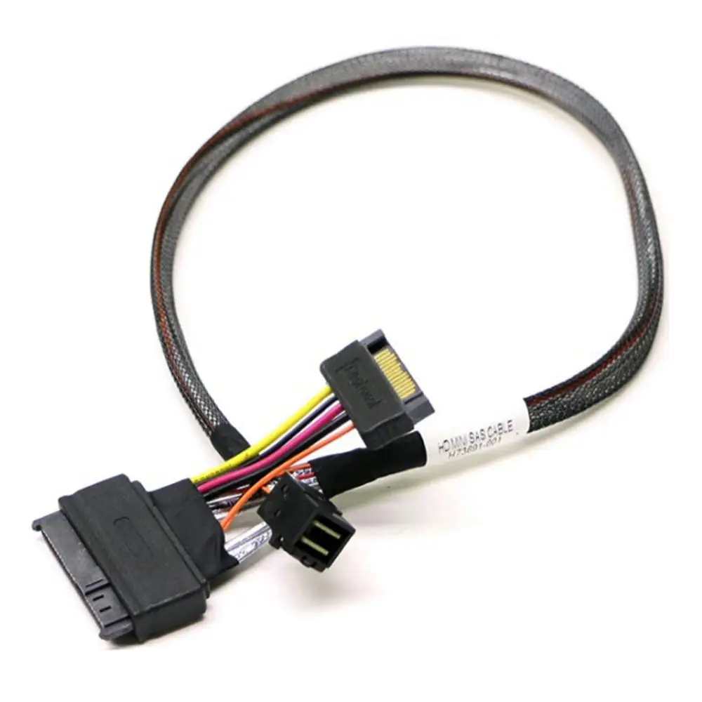 

U.2 U2 SFF-8639 NVME PCIe SSD Cable for Mainboard Intel SSD 750 p3600 p3700 M.2 SFF-8643 Mini SAS HD Cable 50cm