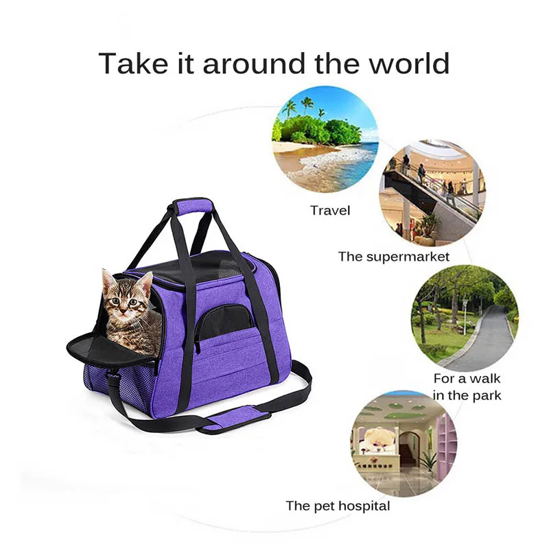 

Portable Dog Cat Carrier Bag Pet Puppy Travel Bags Breathable Mesh Small Dog Cat Chihuahua Carrier Outgoing Pets Handbag Carrier