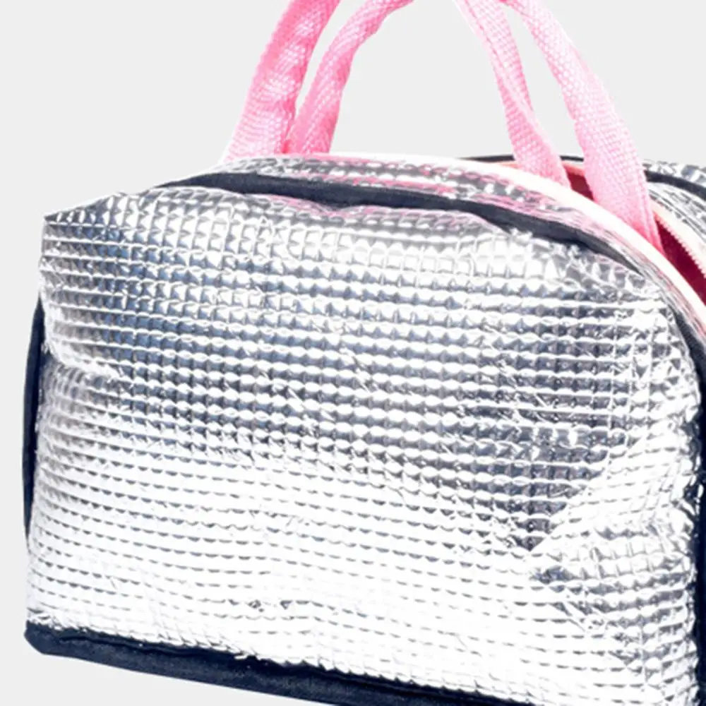 Холщовая Портативная сумка-холодильник для ланча с мультипликационным принтом