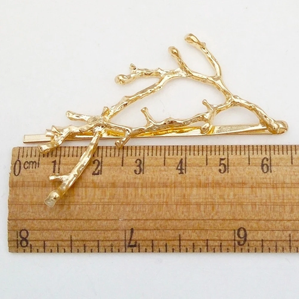 Симпатичная заколка для волос в виде ветки оленя боковая челка Женская