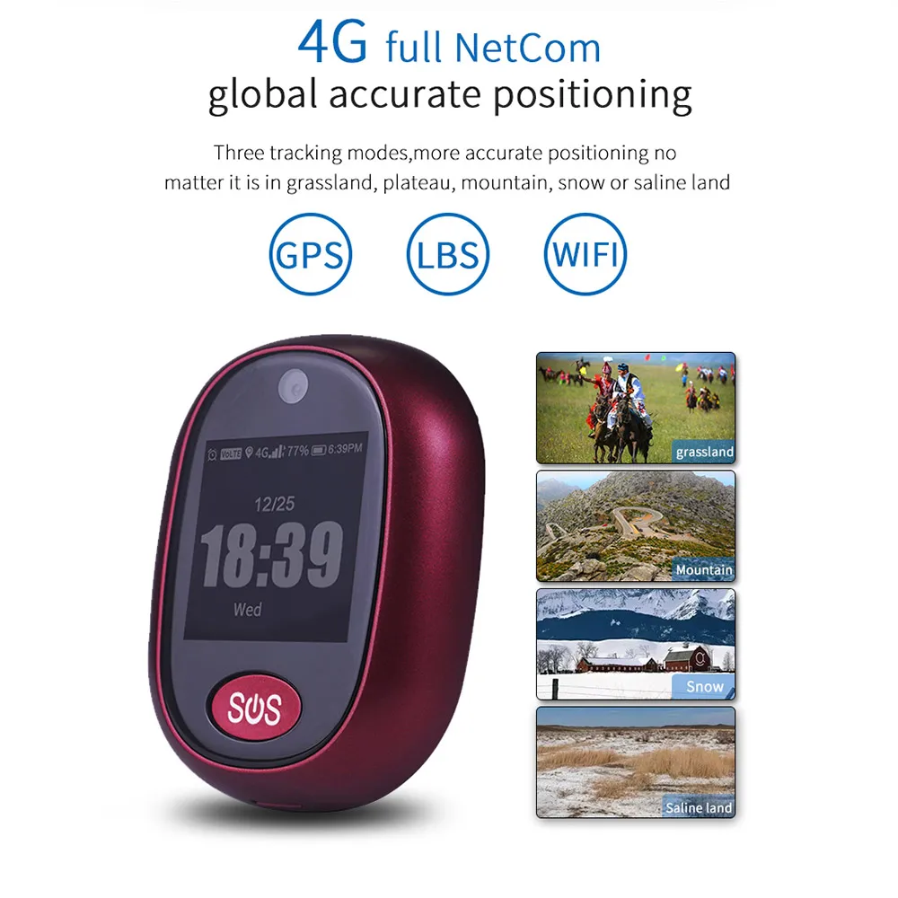 2020 New 4G LTE Personal GPS Tracker Global Use Smart Tracking Pendant Waterproof IP67 Audio Call SOS Help for Elderly Kids | Автомобили и