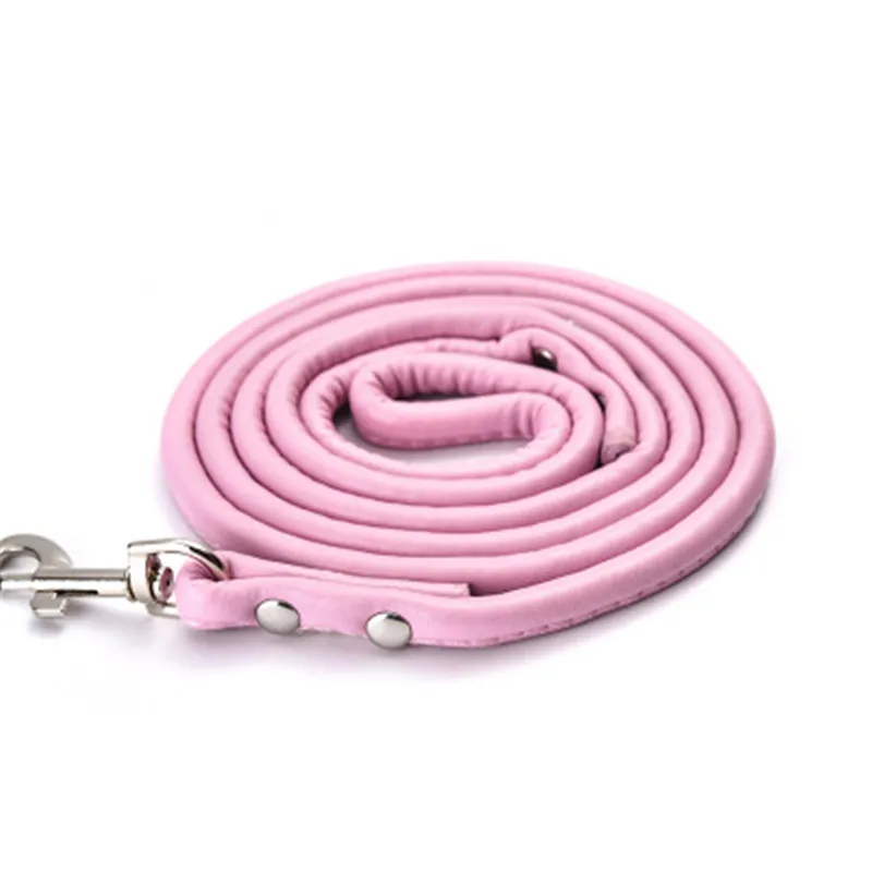 Поводок для собак и кошек модный разноцветный круглый поводок из искусственной