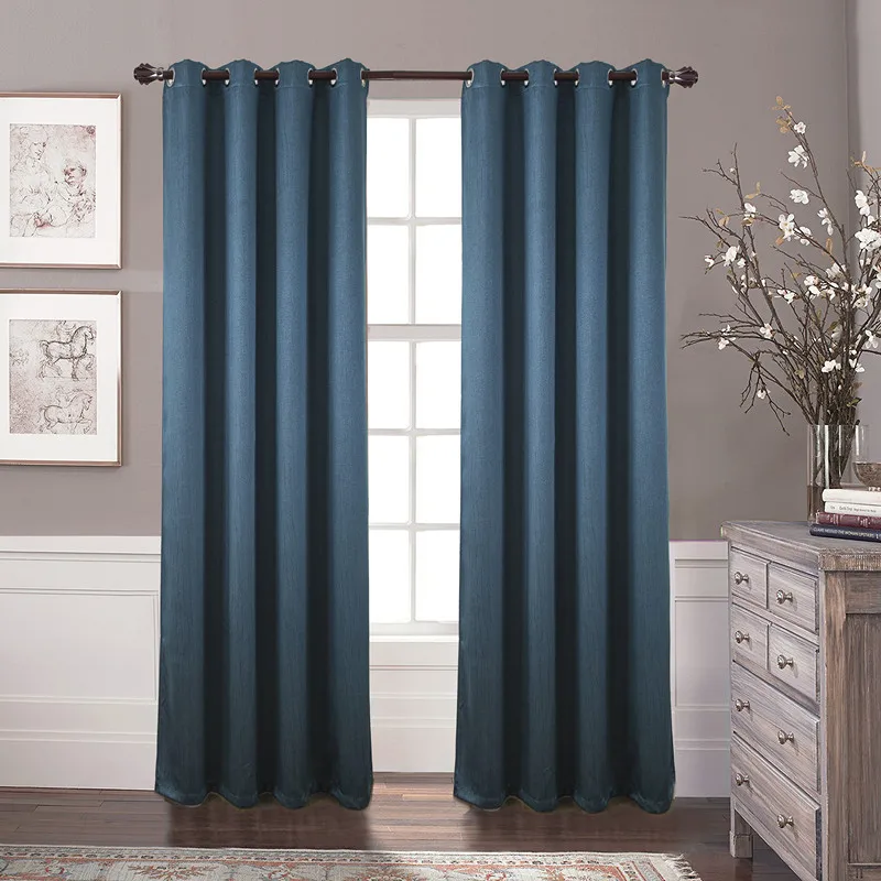 GYC2278 Gyrohome 1PC Blackout Curtain Diandiao Solid Color &quotCustomised&quot Window Linen LivingRoom Dec