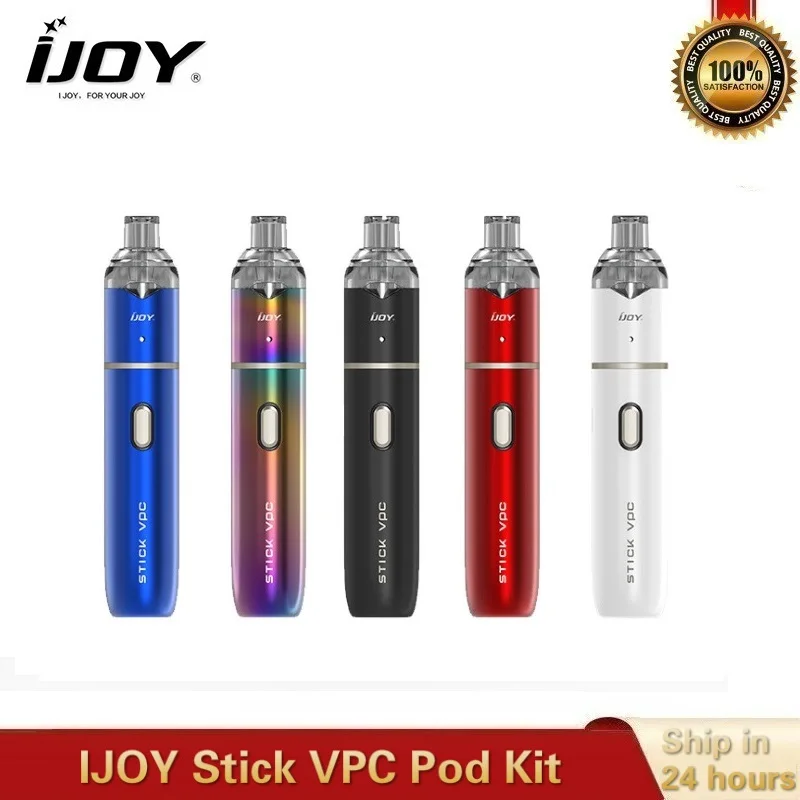 IJOY Stick VPC Pod Kit 15 Вт 1100 мАч встроенный аккумулятор мод с 1 6 мл электронная сигарета
