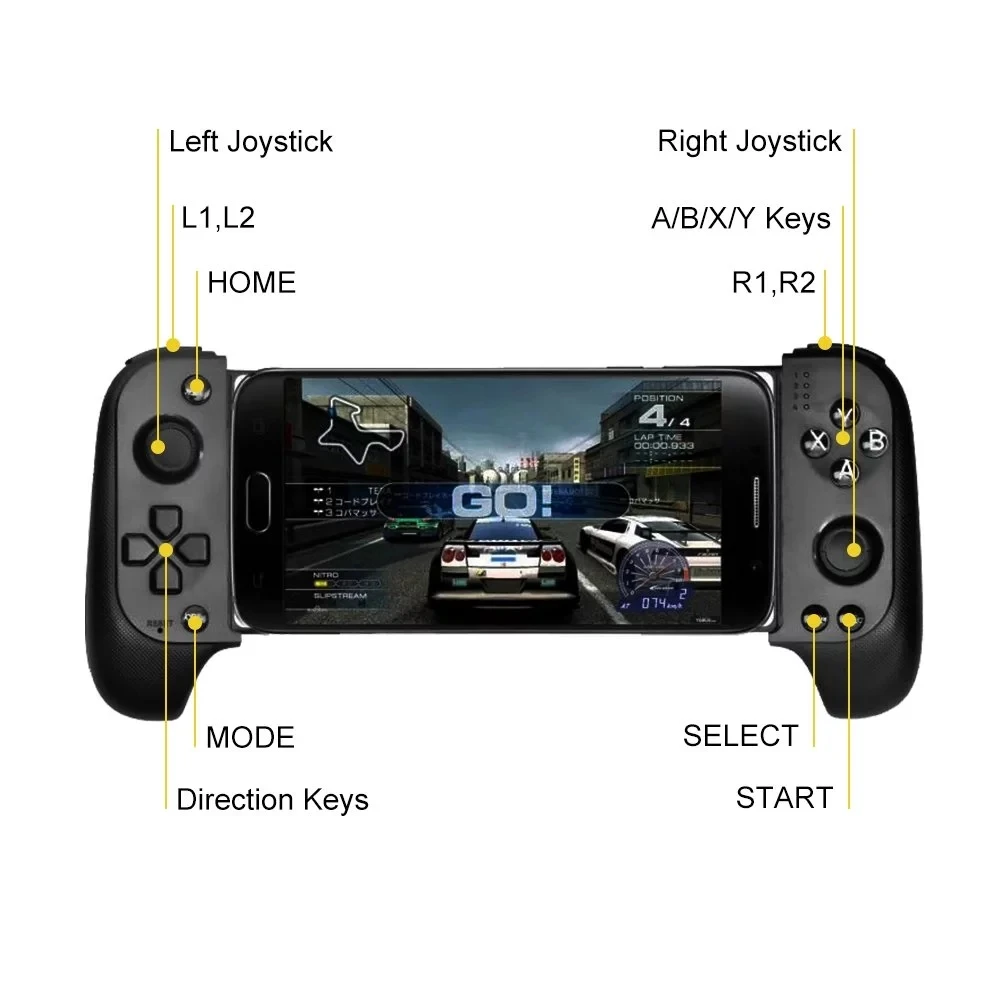 

Saitake 7007F Wireless Gamepad Bluetooth Game Controller for Huawei Xiaomi Android Phone TV iPhone Telescopic GamePads Joystick