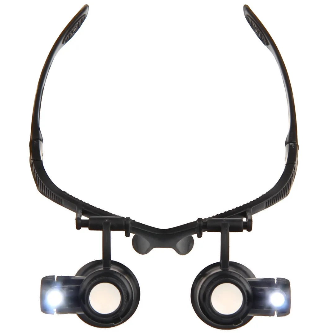 

New 10/15/20/25X Magnifier Eye Glass Loupe Jeweler Watch Repair Kit LED Light For Repairing Precision Instruments