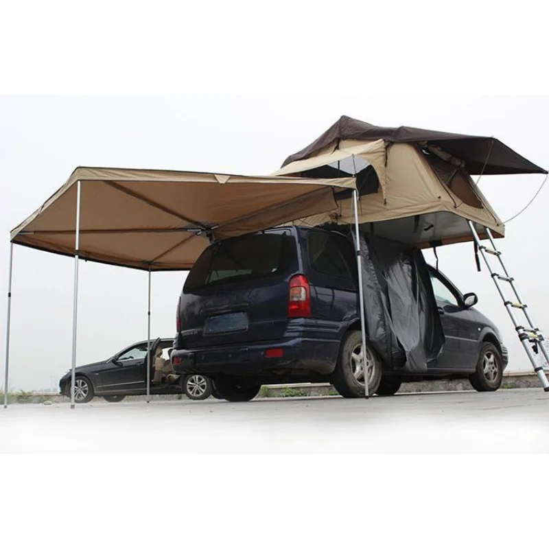 

Outdoor Camping Tent Roof Fan-Shaped Tent Travel Self-Driving Car Tents Sun Protection Rainproof Warmth and Easy To Carry
