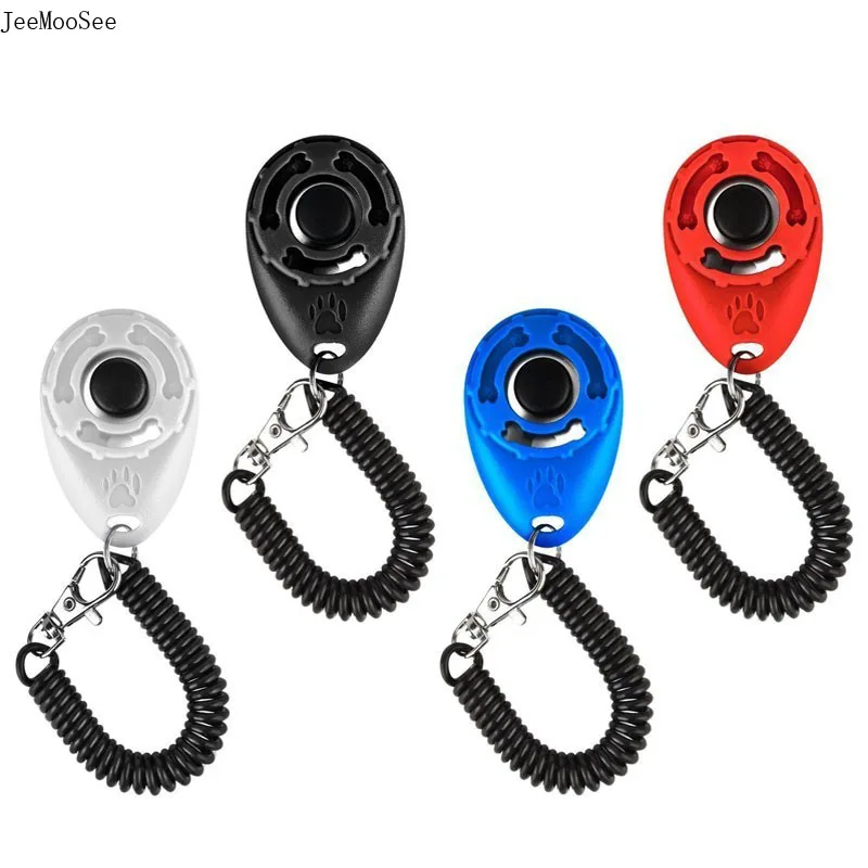 4 шт./упак. Pet Тренер для дрессировки собак кликер регулируемый звуковой брелок