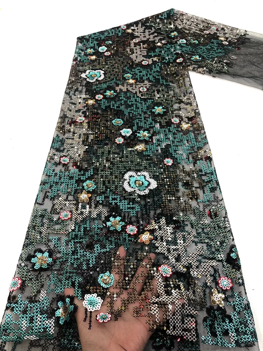 Новинка 2021 фиолетовая африканская французская сетчатая кружевная ткань вышитая