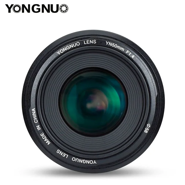 Объектив YONGNUO YN 50 мм стандартный основной объектив F1.4 с большой апертурой и