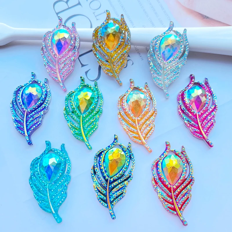 

10 шт., милые смешанные красивые полимерные перья, искусственные украшения, аксессуары J19