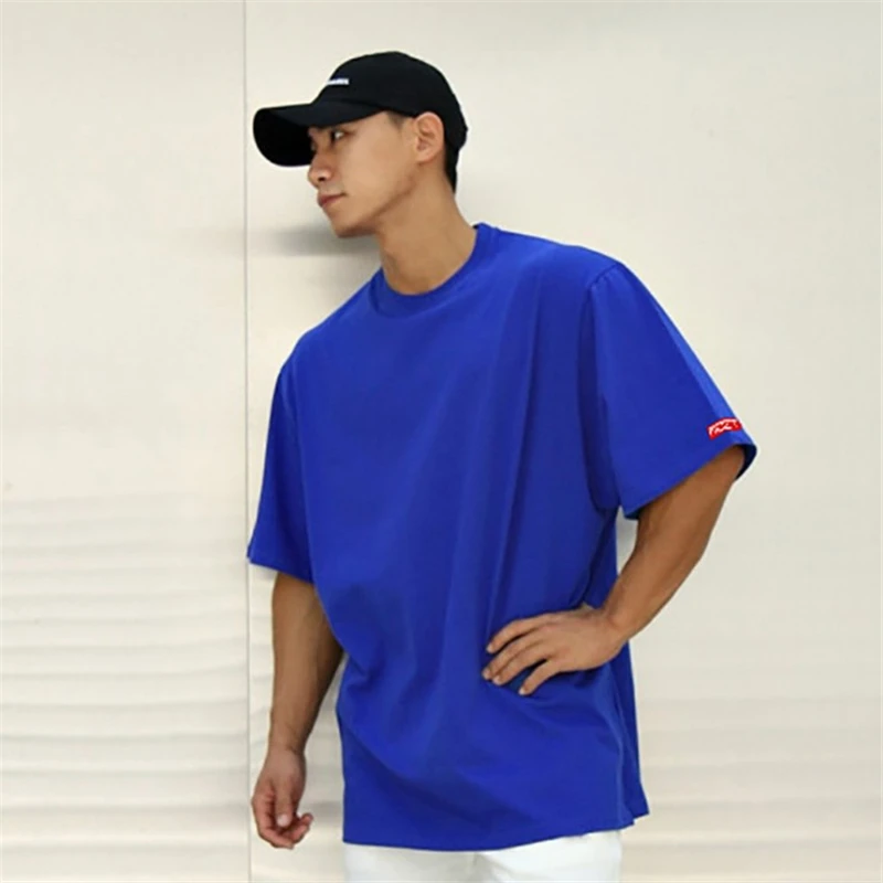 Футболка мужская хлопковая с принтом повседневная тренировочная коротким