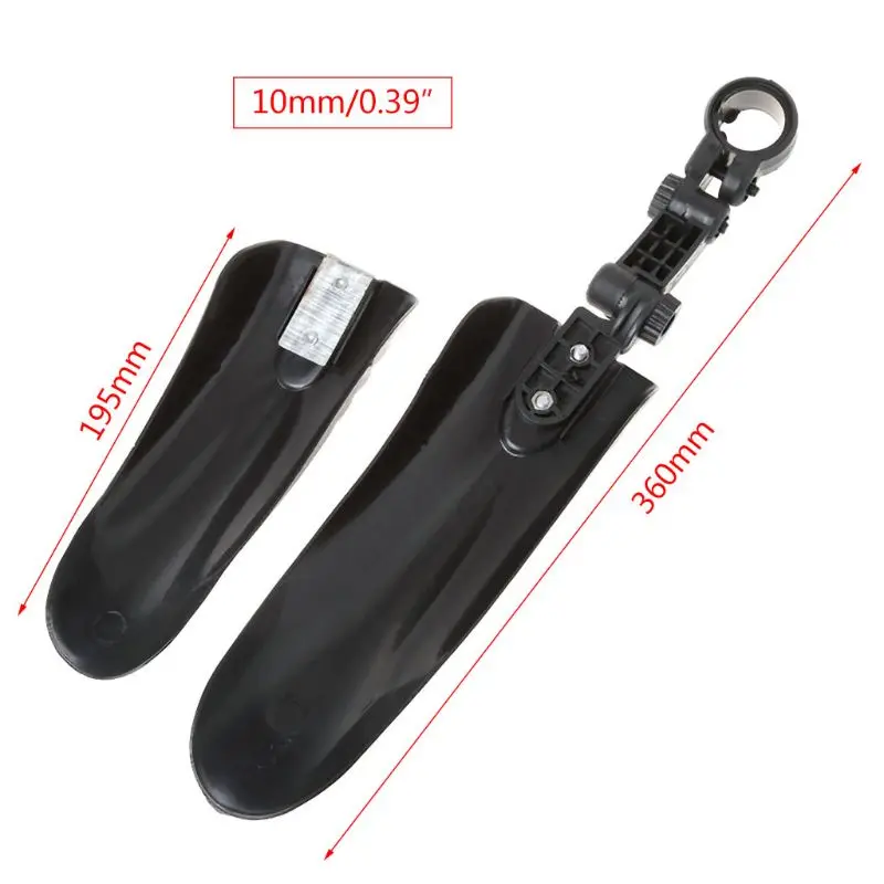 

1 Set Bicycle Fender Front Rear Tackle Mudguard Children Bike Parts Universal Wings MTB Bike Protection For 12/14 inch