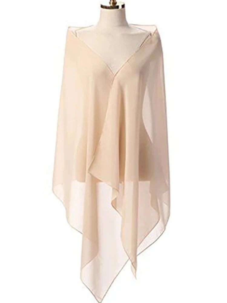 Шифоновые Свадебные обертки черные элегантные шали свадебная шаль свадебные