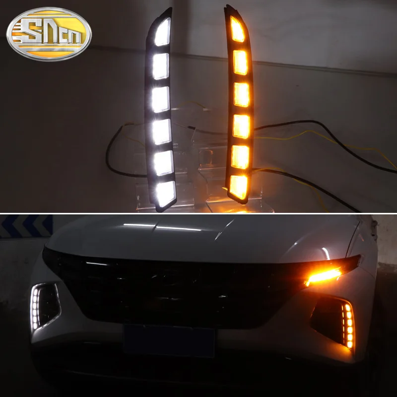 Автомобильные аксессуары SNCN водонепроницаемые ABS 12 В DRL Противотуманные фары