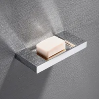 Black/Mirror light washroom soap holder Wall Mounted Bathroom Toilet Soap dish lavatory Soap box,SUS304 Stainless Steel