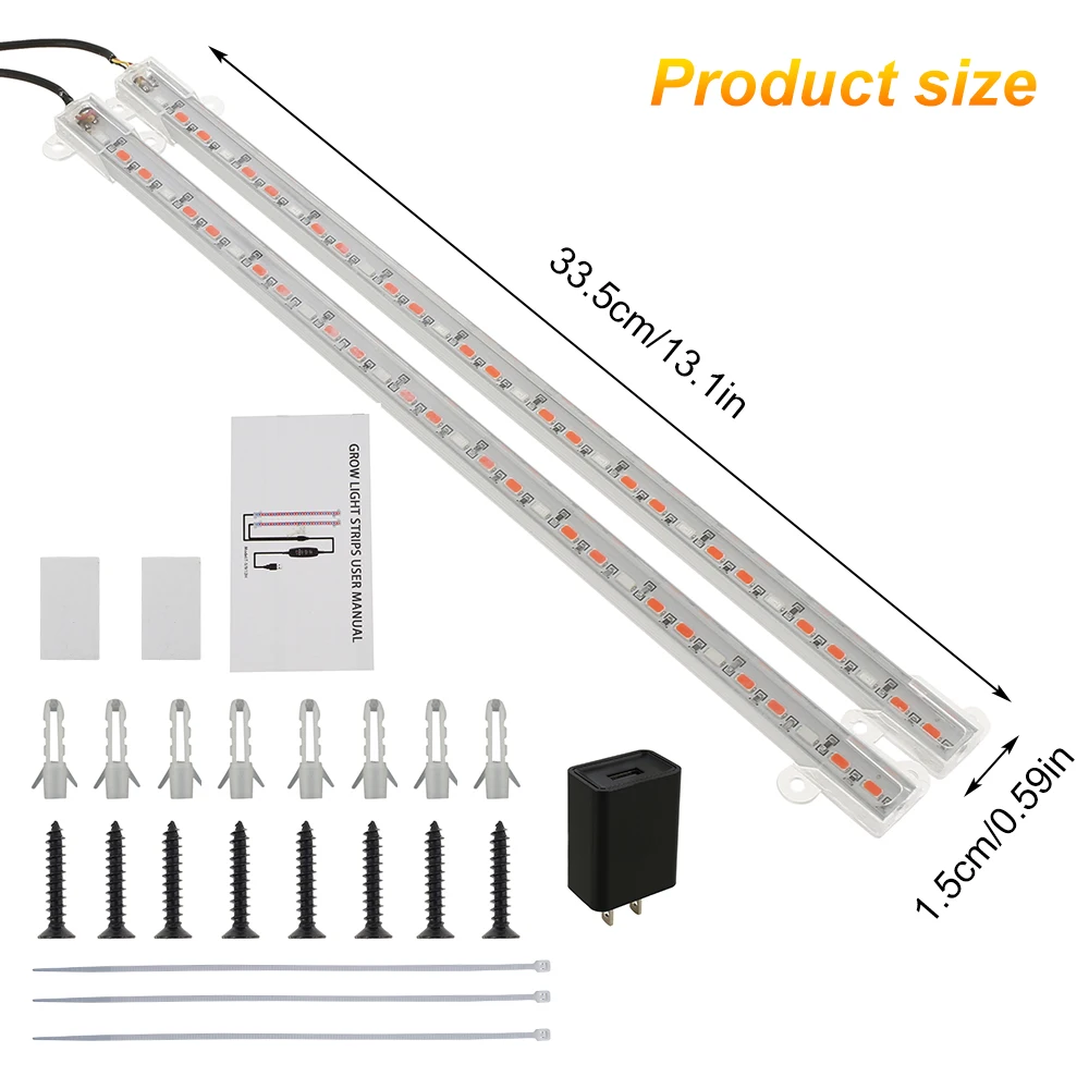 

LED Grow Light Full Spectrum USB Grow Light Strip DC5V LED Fitolampy With Control For Plants Seedlings Flower Indoor Fitolamp