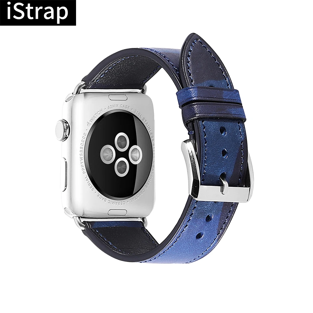 Ремешок для Apple Watch 38 мм 42 мм ремешок для Apple Watch 40 мм 44 мм камуфляжная серия 4/3 Серия 2 серия 1 кожаный браслет iWatch