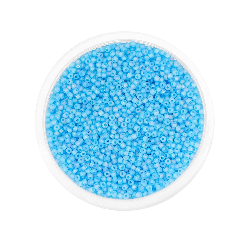 

1800pcs/lot Round Hole Hexagon Matt Surface Jepanese Glass Small Seed Rice Beads For DIY Jewelry Making Supplies Accessories