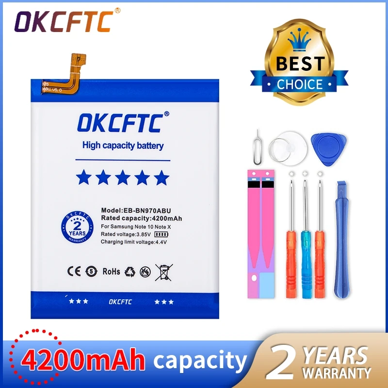

EB-BN970ABU 4200mAh Battery for Samsung Galaxy Note 10 Note X Note10 NoteX Note10 5G Batteries
