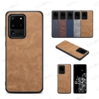 retro pattern matte leather case for samsung galaxy s21 s20 s10 s10e s9 s8 note 10 20 plus lite ultra couples phone cases cover