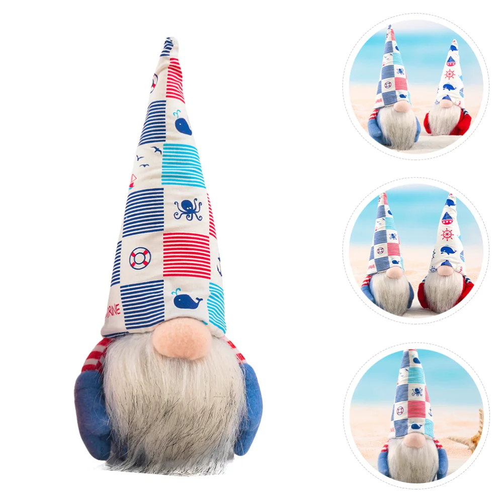 

1pc Gnome Doll Ornament Party Doll Adornment Doll Summer Style Doll