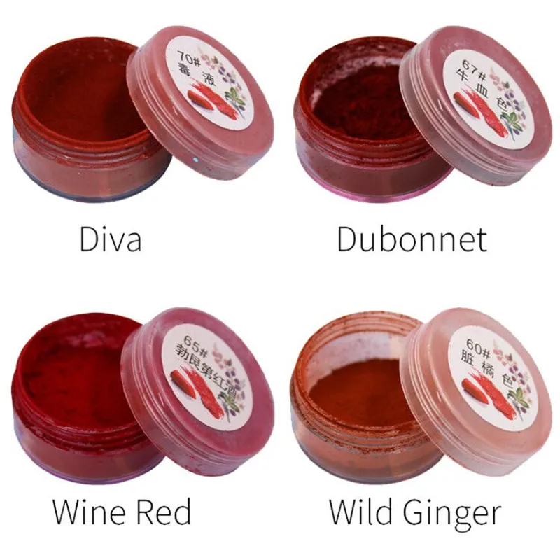 Губная помада пудра Блеск для губ раскраски из сюды и жемчуга порошок косметики