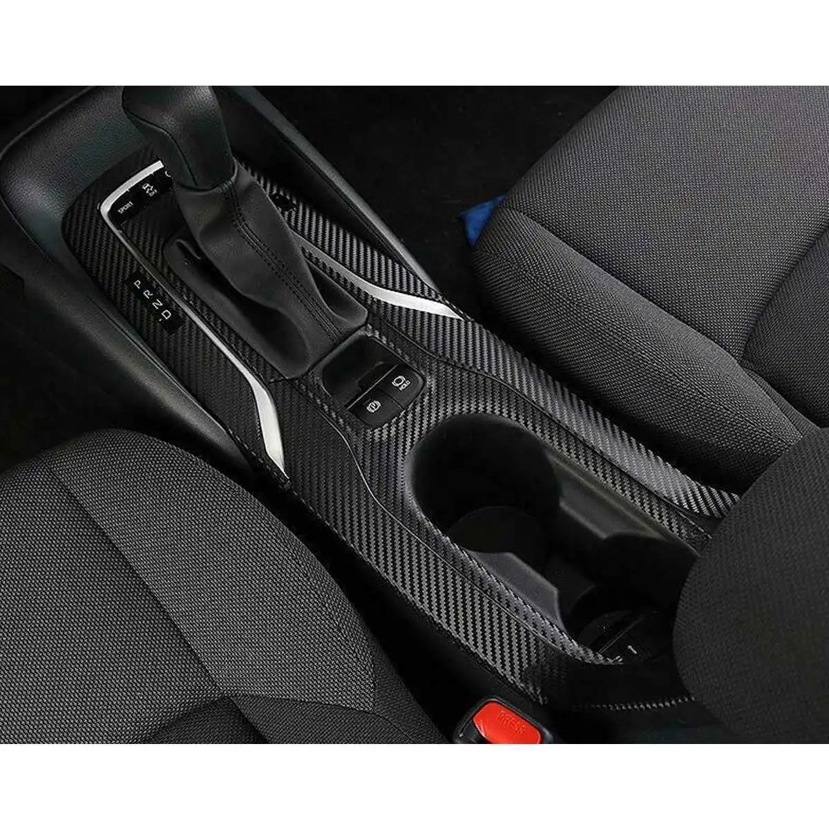 5 шт. углеродное волокно стиль интерьер украшения шестерни панель держатель