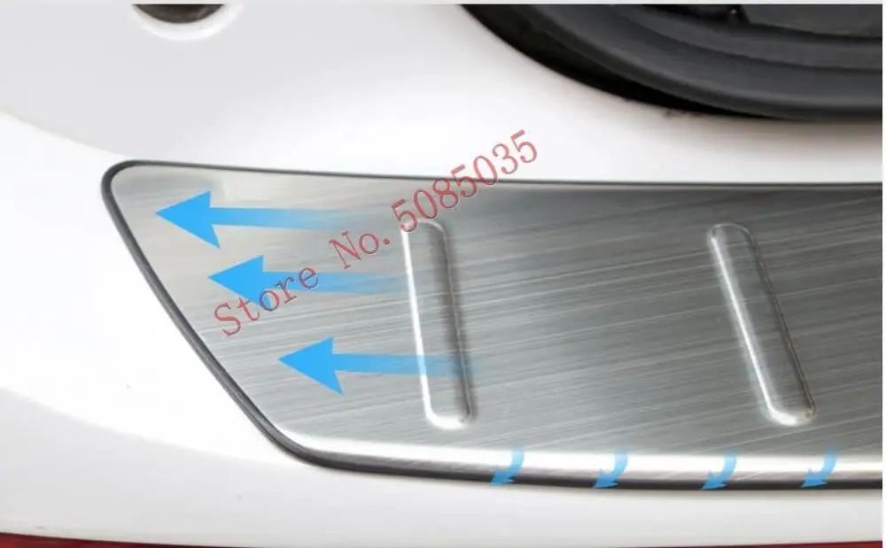 2009 2016 защита заднего бампера Накладка на порог багажника из нержавеющей стали