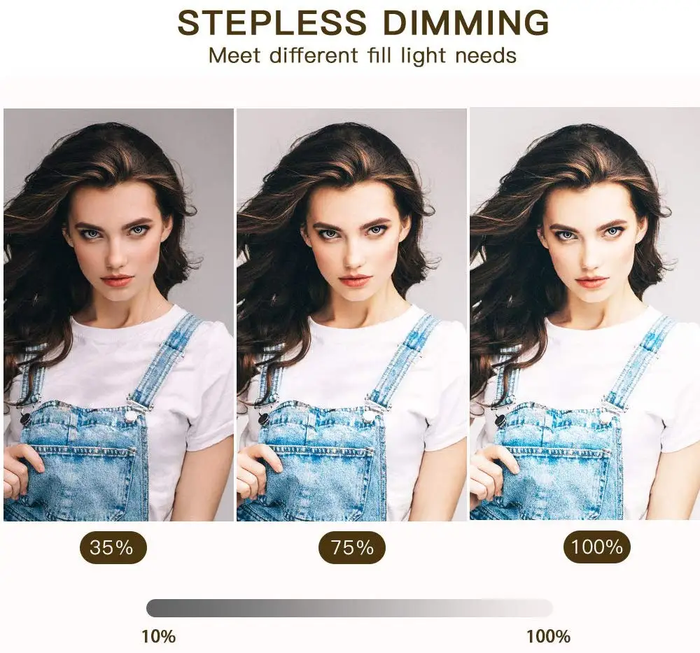 Светодиодный кольцевой светильник capsaver двухцветный 512 светодиодный s 18 дюймов