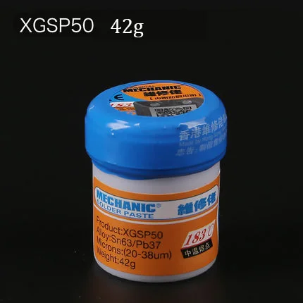 Паяльная паста механик XG-50 Sn63/Pb37 флюс паяльной пасты Средний Температура для нанесения паяльной пасты на печатные платы Мобильный ремонт телефона pcb - Цвет: 42g