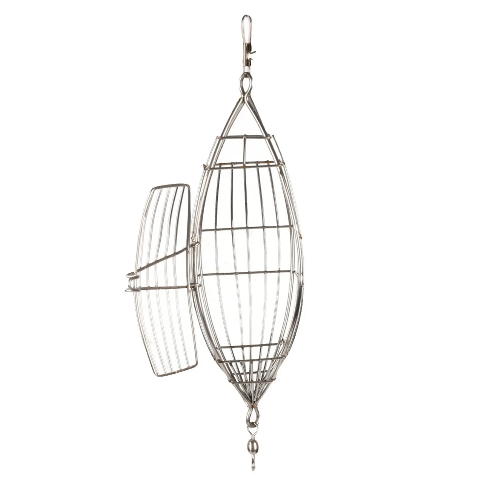 

Stainless Steel Wire Fishing Lure Conical Cage Fish Bait Lure Fishing Accessory Bait Cage Fishing Trap Basket Feeder Holder