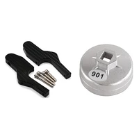 1 pcs 901 14 flutes cap oil filter wrench drive oil filter tools 1 pair scooter foot rests passenger foot pegs