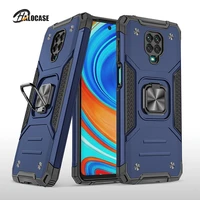 for xiaomi redmi note 9 8 mi note10 lite 10t 9c poco f2 pro x3 nfc case shockproof armor soft silicone hard tpu metal ring cover