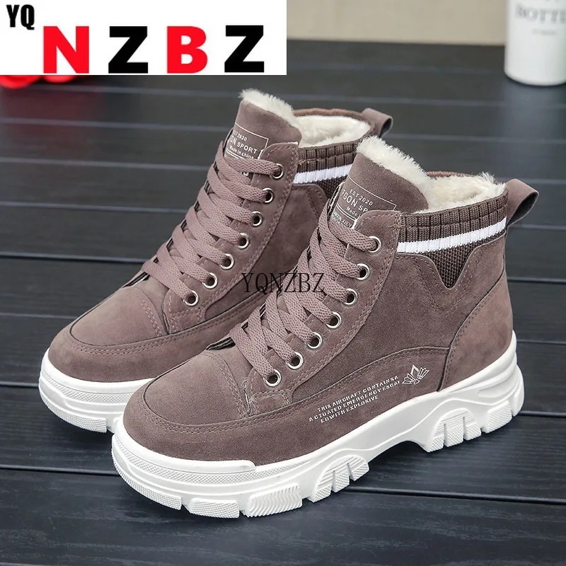 

Ladies Casual Shoes Lace-up Fashion Sneakers Platform Snow Boots Winter Women Boots Warm Plush Women's Shoes Zapatos De Mujer