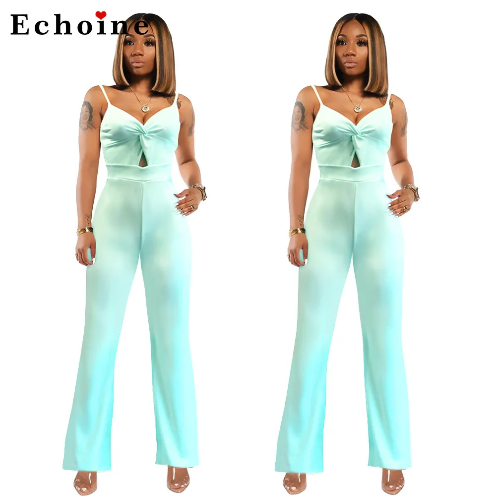 

Sexy High Waist Spaghetti Straps Jumpsuit Women Ruched Cut Out Straight Long Pants Minimalist Chic Rompers Lady Onesies Overalls