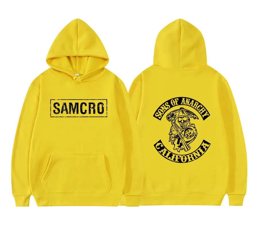 Мужская двухсторонняя толстовка с капюшоном и принтом в стиле Харадзюку | одежда