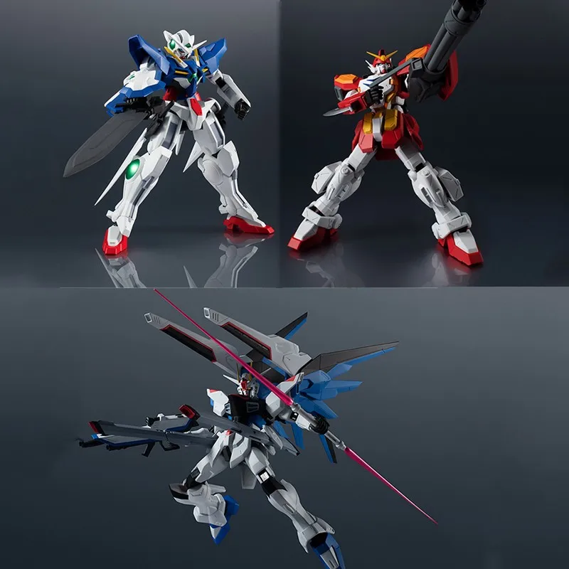 

Original BANDAI 15cm 1/144 GUNDAM MODEL GU Exia Freedom Heavy Arms Japanese Kit Anime Action Figures