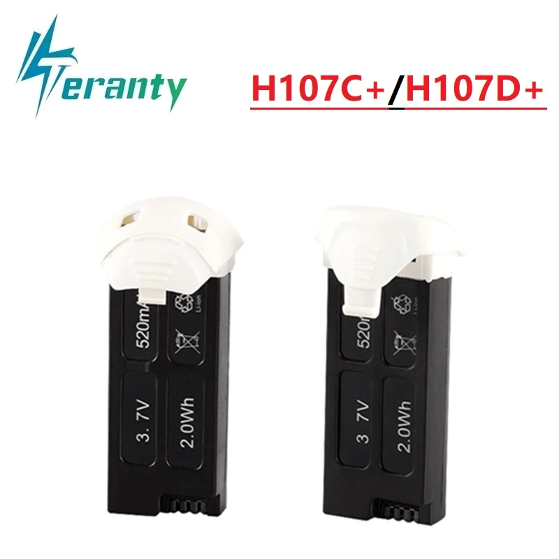 3 7 v 520mah Lipo батарея для Hubsan X4 H107D + H107C V 520mAh 2.0Wh RC Quadcopter запасные части