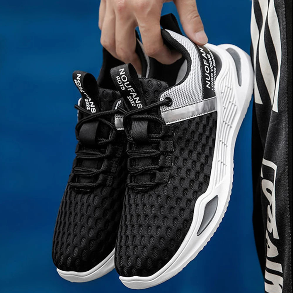 

Мужская обувь, Новинка лета 2021, повседневная спортивная обувь, Мужская дышащая сетчатая повседневная обувь, модные кроссовки с низким верхо...