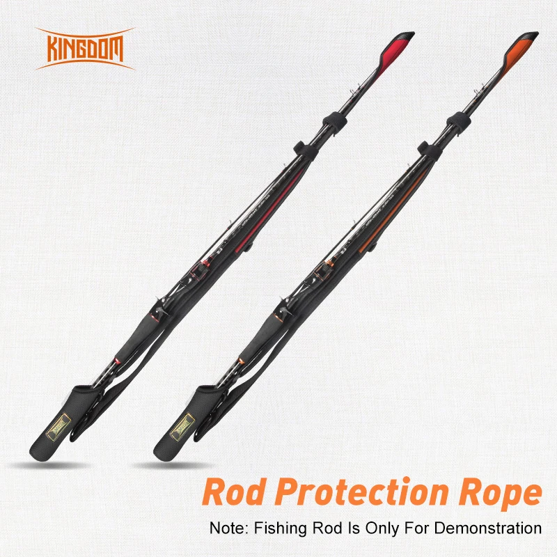 

Kingdom Spinning Fishing Rods Storage 130g Adjustable Length 102cm-152cm Casting Rod Protection Rope Fishing Gear Shoulder Bags