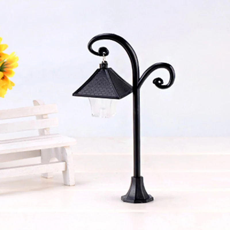 Мини уличный светильник Модель поезда фонарный столб фонарь для подсветки