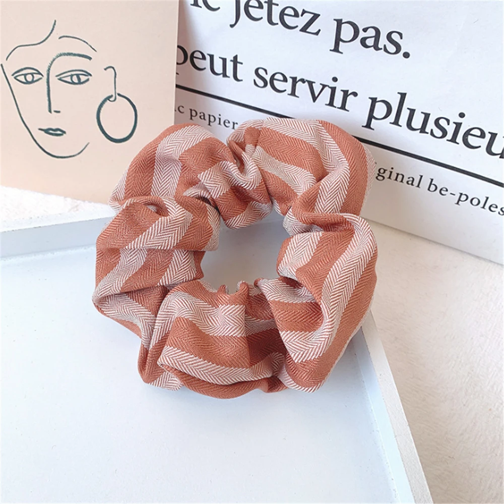 Модные резинки в виде вишни для девочек милые полосатые эластичные волос клетку