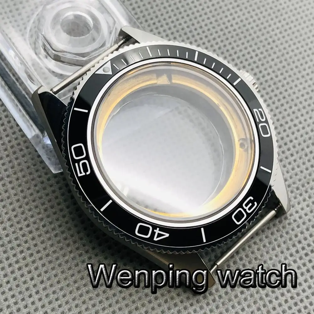 Керамический чехол с сапфировым стеклом 41 мм подходит для Miyota 8205/8215/821A ETA 2836 DG2813/3804