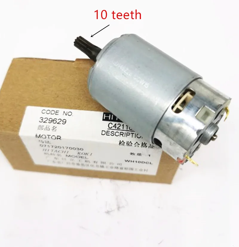 

10 teeth Motor Engine 329629 For HITACHI WH10DCL Cordless Drill Driver Batt-Oper Screwdriver Power Tools