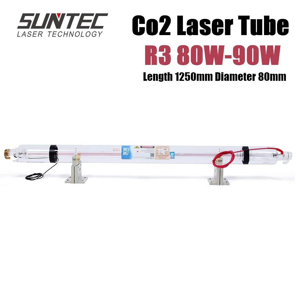 SUNTEC YL R3 80 Вт CO2 длина лазерной трубки 1250 мм диаметр. для гравировки резки с