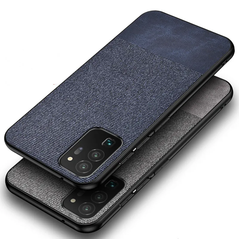 Чехол для задней панели из ткани с прострочкой samsung Note 20 Ultra S9 S8 S7 S10 S20 plus A70 A51 A71 5G A6